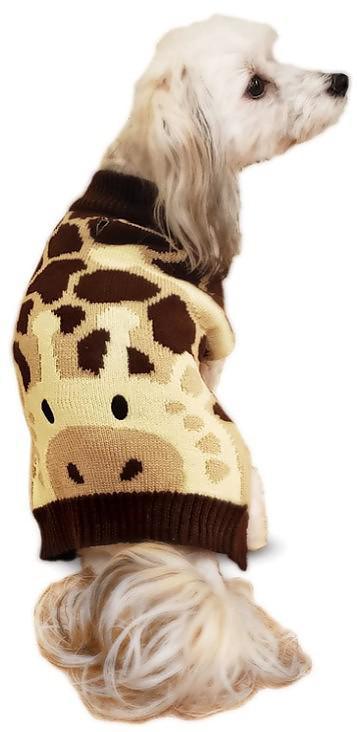 Fashion Pet Giraffe Sweater Brown XSM