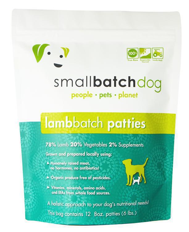 Small Batch Dog Frozen Lamb Patties 6lb