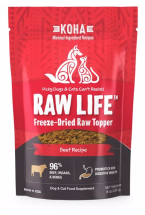 Koha Raw Life Beef Topper 8oz