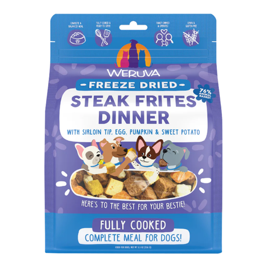 Weruva Dog Freeze Dried Steak Frites Dinner 5.5oz