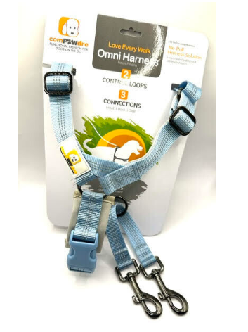 ComPAWdre Omni Harness Sky Blue/Grey XLG