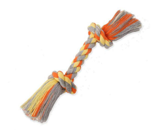 Mammoth Color Bone Flossy Chews Cotton Rope Large