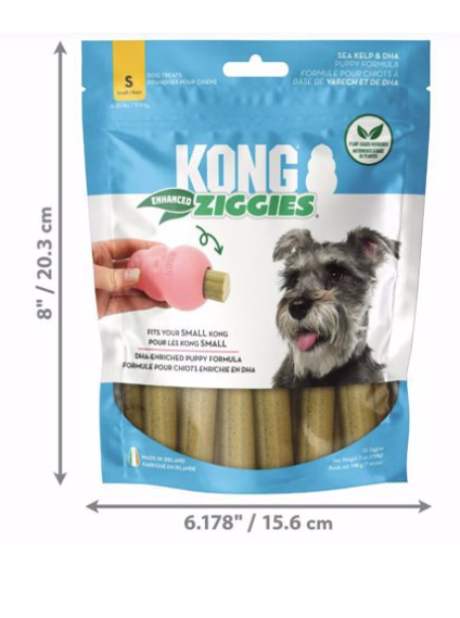 Kong Ziggies Enhanced Plant Based Puppy Small 7oz
