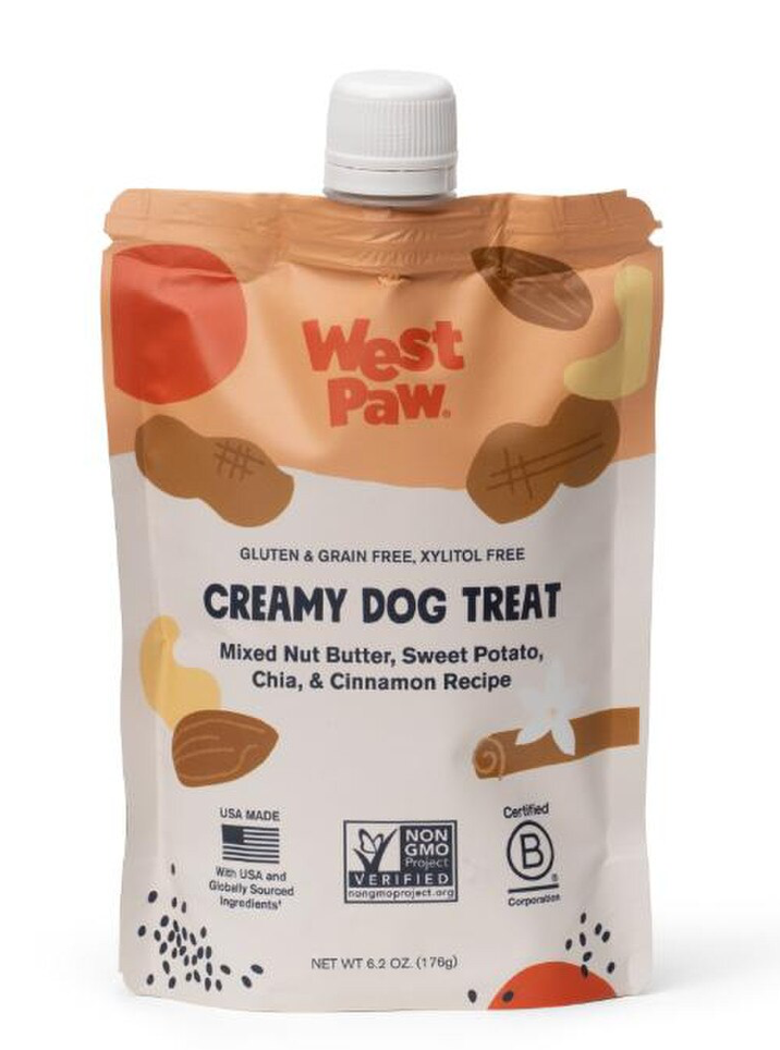 West Paw Nut Butter Sweet Potato Creamy Treat 6.2oz