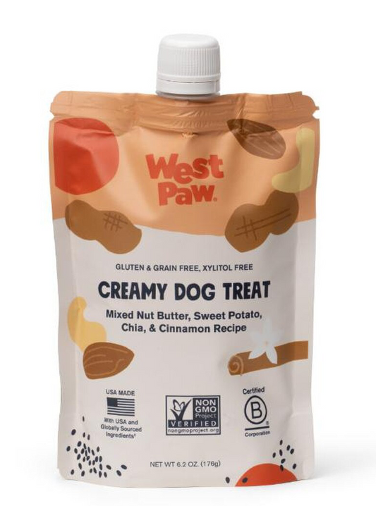 West Paw Nut Butter Sweet Potato Creamy Treat 6.2oz