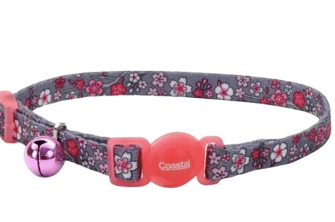 Coastal Adjustable Breakaway Cat Collar - Pink Flower