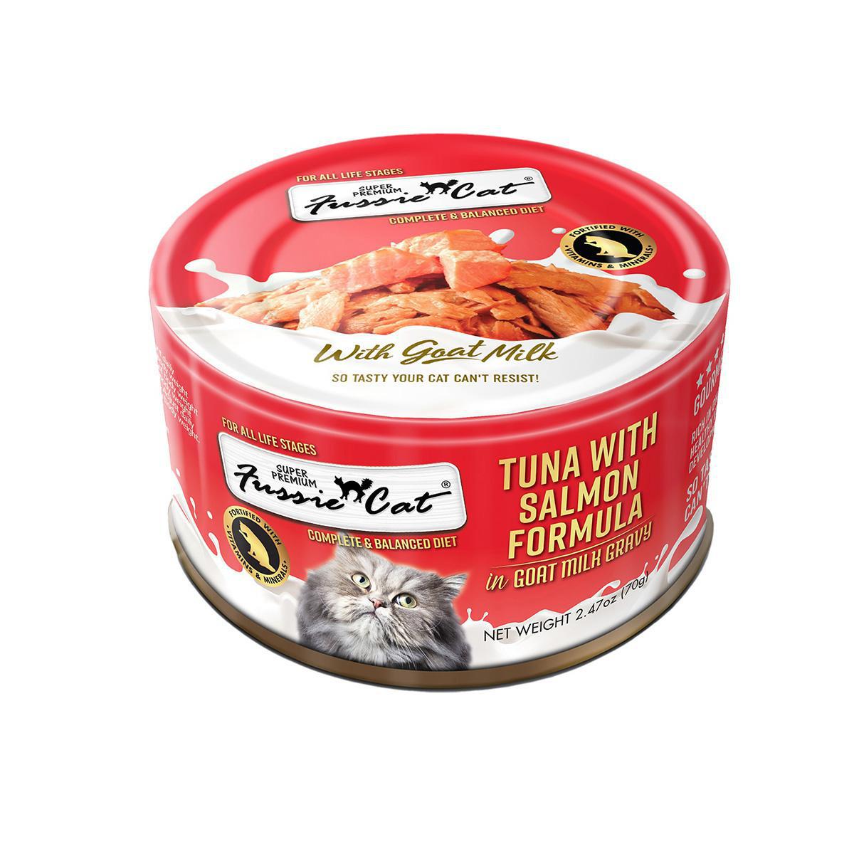 Fussie Cat Tuna w/Salmon in Goat Milk