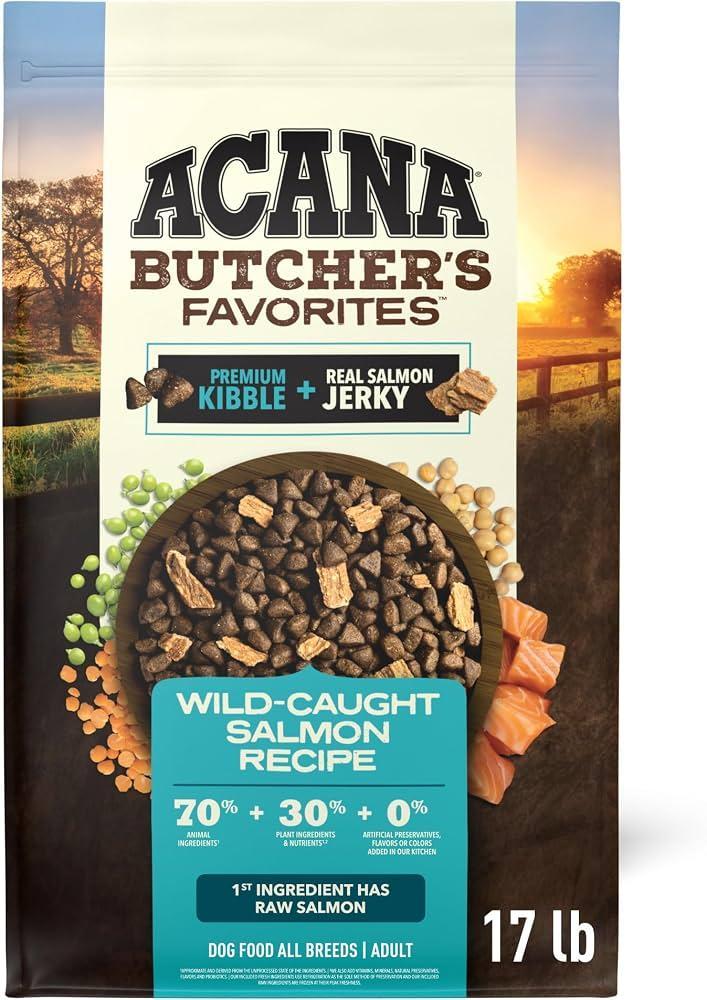 Acana 17lb Dog Butchers Favorites Salmon W/Jerky GF