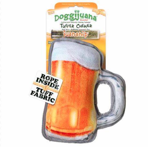 Doggijuana Tuffer Chewer Beer Mug Dog Toy