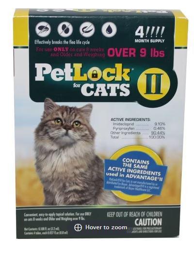 PetLock II Cat LG 4pk