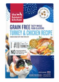 Honest Kitchen Turkey, Chicken Cat Cluster GF 4lb