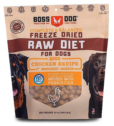 Boss Dog Freeze Dried Chicken Nuggets 12z