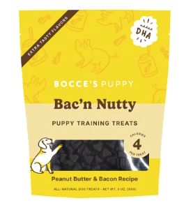 Bocce's Puppy Bac'n Nutty Training Bites 3oz