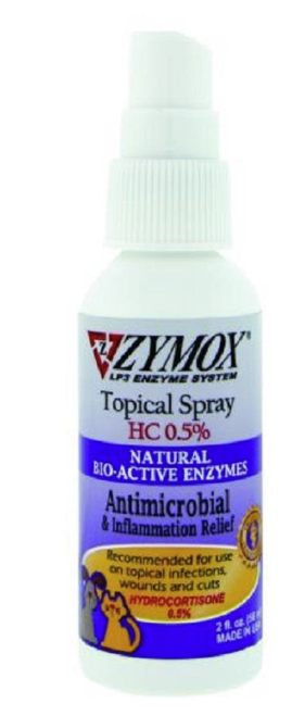 Zymox Spray Bottle with 0.5 Hydrocortisone 2 oz