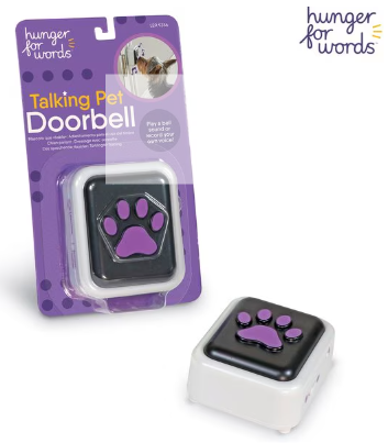 Hunger for Words Dog Doorbell and Speech Button