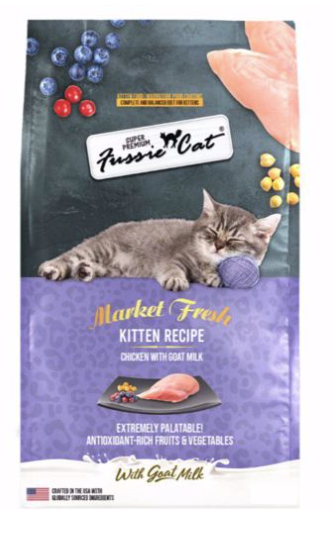 Fussie Cat Kitten Chicken w/ Goat Milk Market Fresh 3.5#