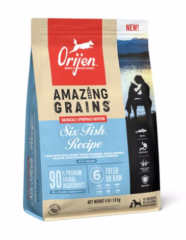 Orijen Six Fish Amazing Grains 4#