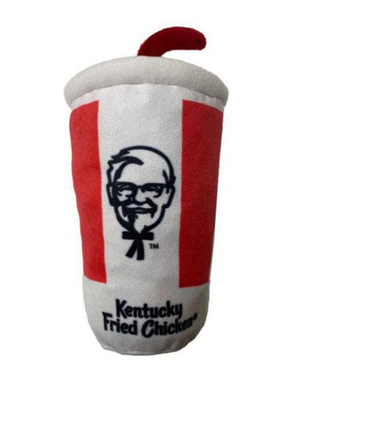Spot KFC Plush Soda w/ Straw Dog Toy 6"