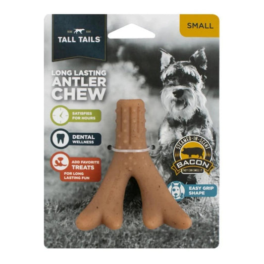 Tall Tails Dog Sm Antler Chew Toy Bacon