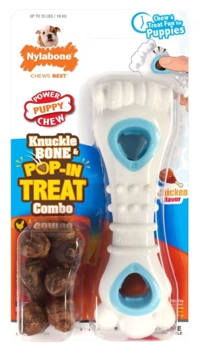 Nylabone Pop-In Treat Bone Chicken Large