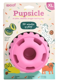 Woof Dog Pupsicle Birthday Pink XL