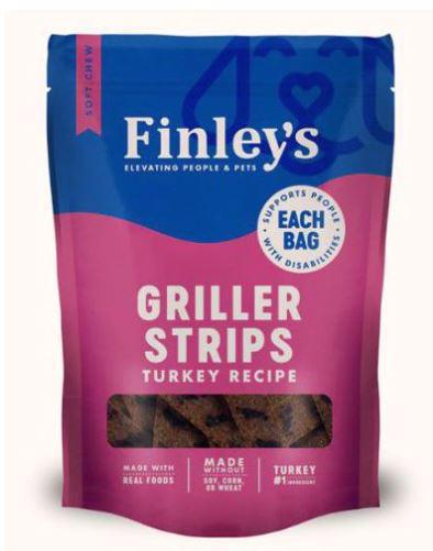 NS Finleys Dog Turkey Griller Strips Soft Treat 14.5 oz
