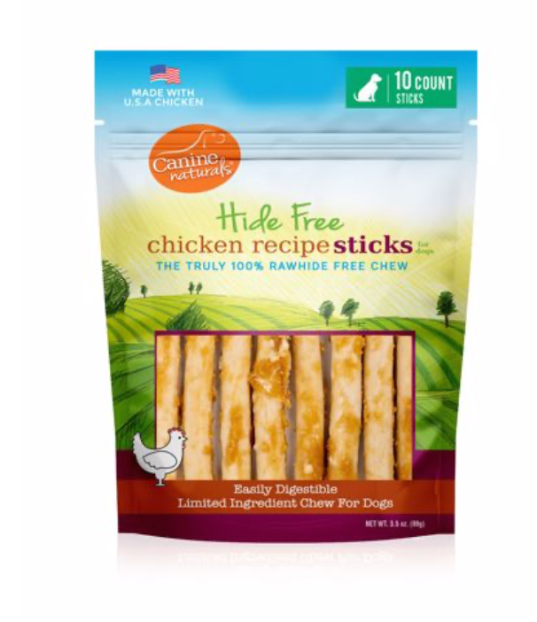 Canine Natural Chick Stick Hide Free Chew 10Pk