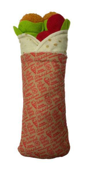 Spot KKFC Plush Chicken Wrap Dog Toy 11"