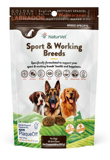 NaturVet Sport & Working Breeds Soft Chew 50ct