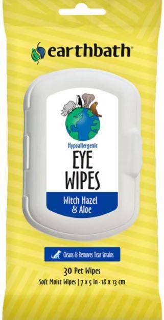 Earthbath Hazel Aloe Eye Wipes 30ct