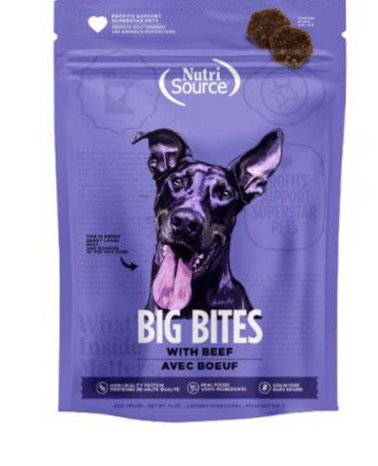 Nutri Source Dog Beef Big Bites 14oz