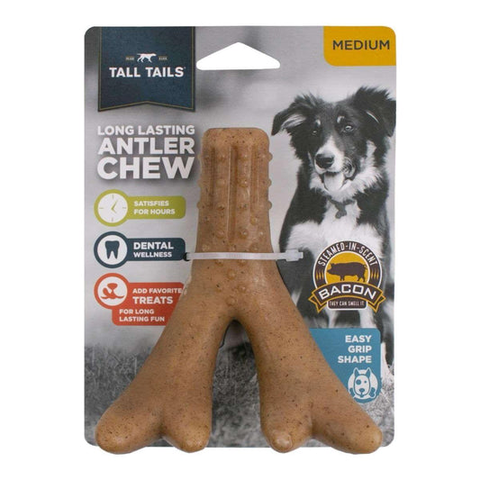 Tall Tails Dog Md Antler Chew Toy Bacon