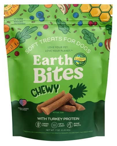 Earthborn GF Earthbites Chewy Turkey 7oz