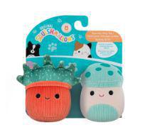 Squishmallows Squeaky Cafe Emery & Deja Plush Dog Toy