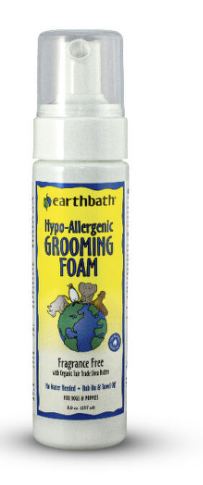 Earthbath Dog Grooming Foam Fragrance Free 8oz