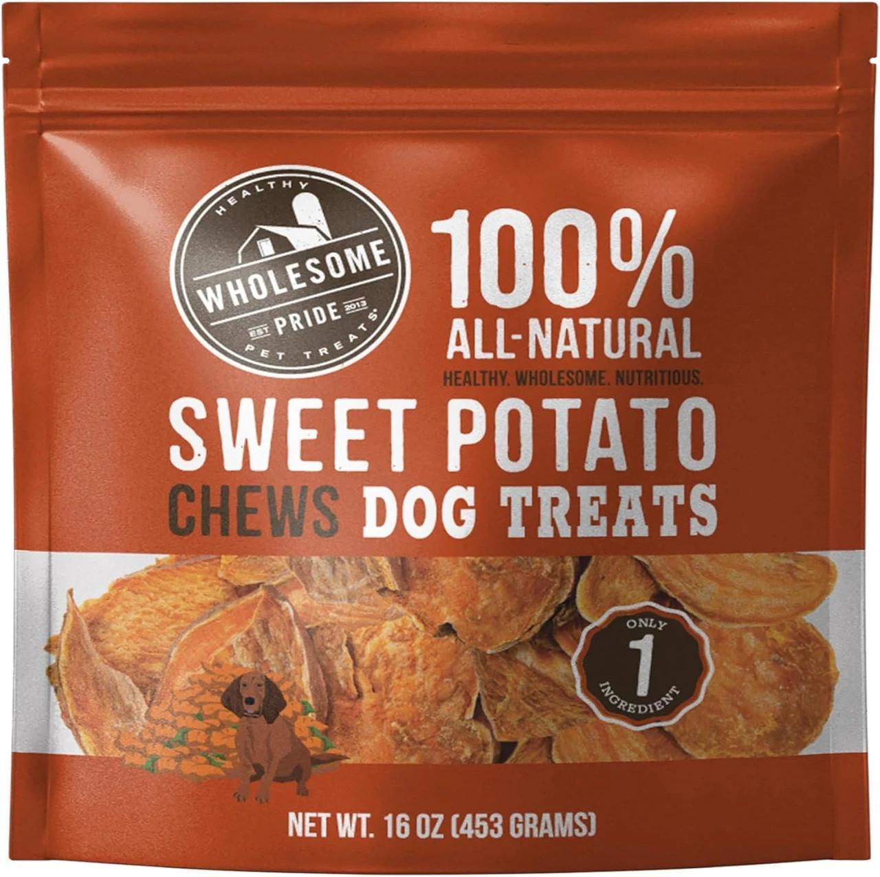 Outward Hound Wholesome Pride Sweet Potato Chews 8oz