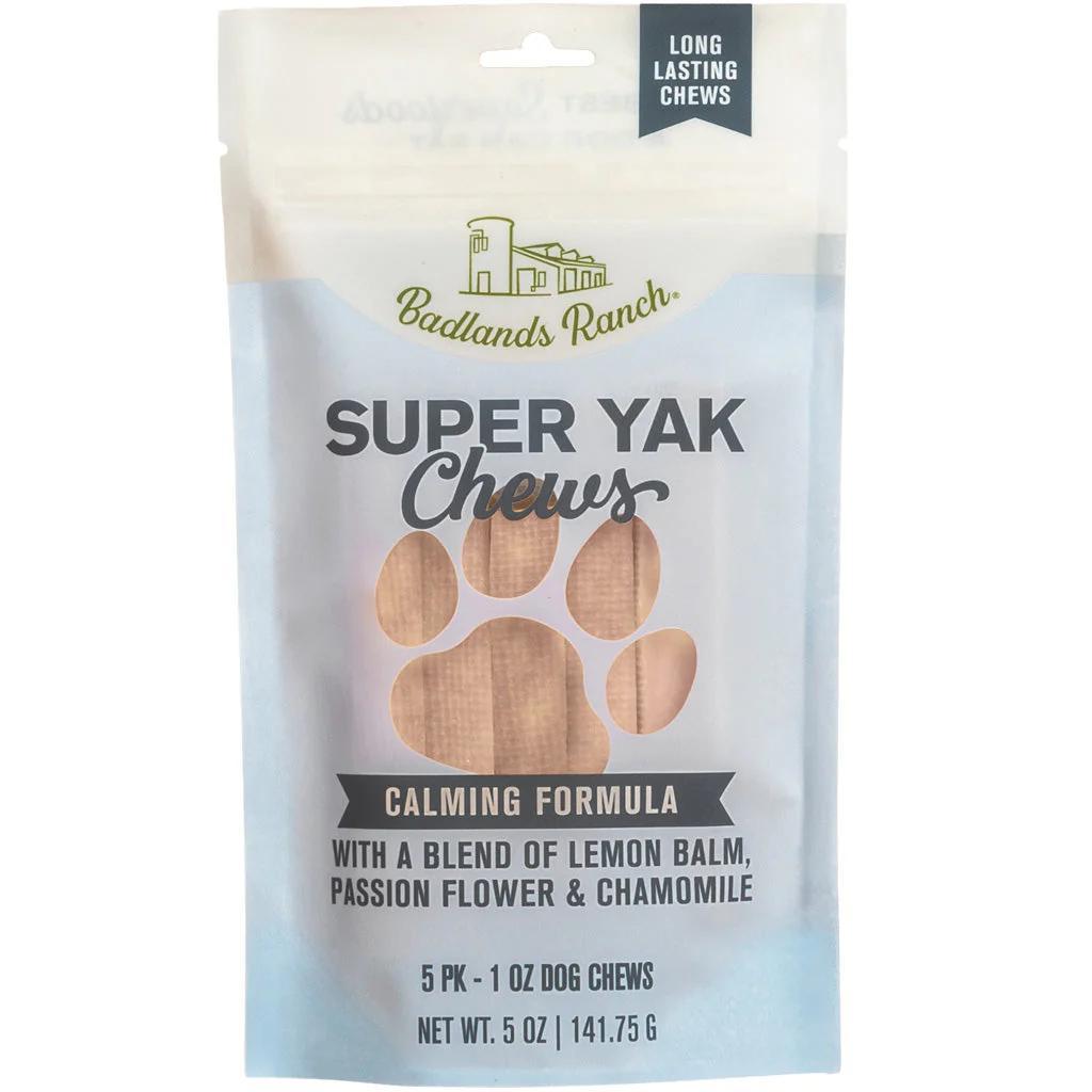 Badlands 1oz Dog 5pk Small Calming Super Yak Chews