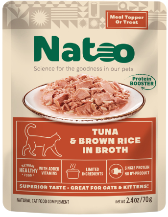 Natoo Topper Tuna & Brown Rice Cat 2.4z