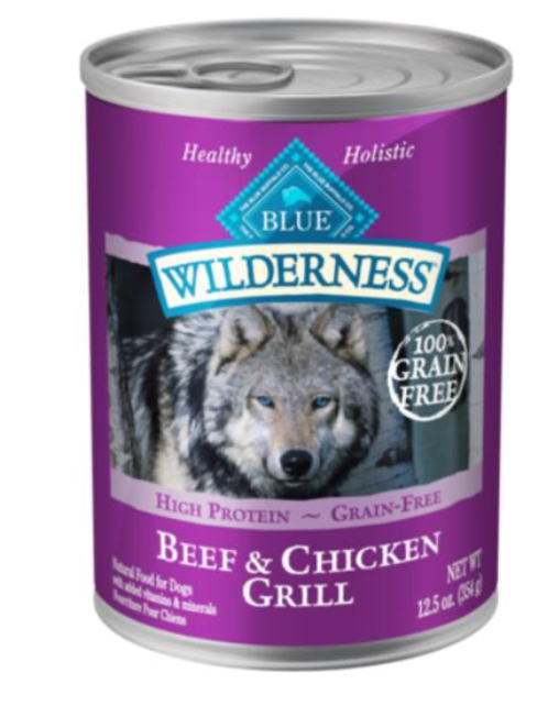 Blue Buffalo Wilderness Beef & Chicken Dog 12.5oz