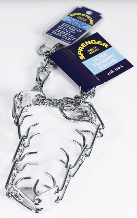 Herm Sprenger Ultra Chrome Prong Training Collar w/ Latch