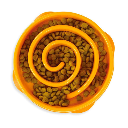 Outward Hound Fun Feeder Mini Slo-Bowl Orange