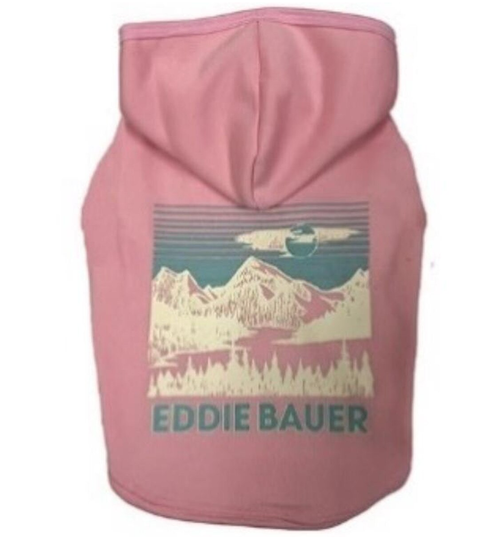 Petrageous Eddie Bauer Landscape Graphic Sleeveless Hoodie Pink Md