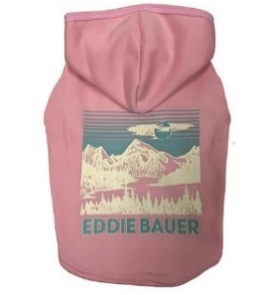 Petrageous Eddie Bauer Landscape Graphic Sleeveless Hoodie Pink Md