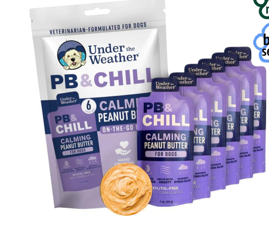 Under The Weather PB & Chill Calming Peanut Butter Pouch 6ct