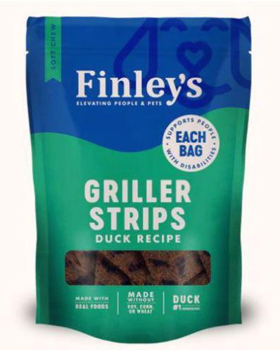 NS Finleys Dog Duck Griller Strips Soft Treat 6oz