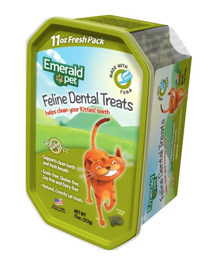 Emerald Pet Cat Dental Treats Tuna 11oz