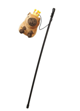 Ethical Pet SPOT Capybara w/ Crown Teaser Wand Cat Toy