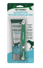 Vet’s Best Toothbrush and Enzymatic Toothpaste Set Dog 3.5 oz