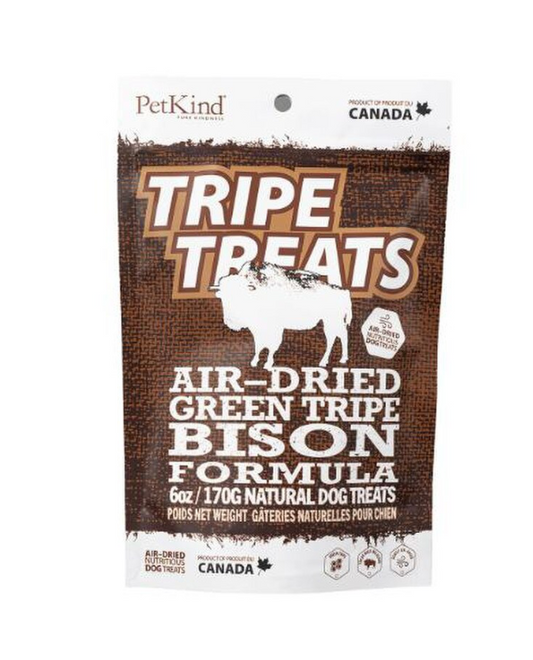 Petkind Tripe Dog Treats Bison 6oz