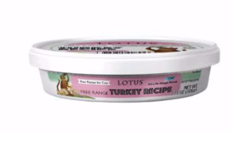 Lotus Grass-Fed Turkey Raw Frozen Cat Food, 3.75oz